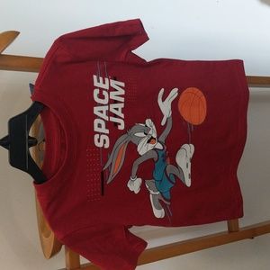Space Jam sz. 4T red t-shirt